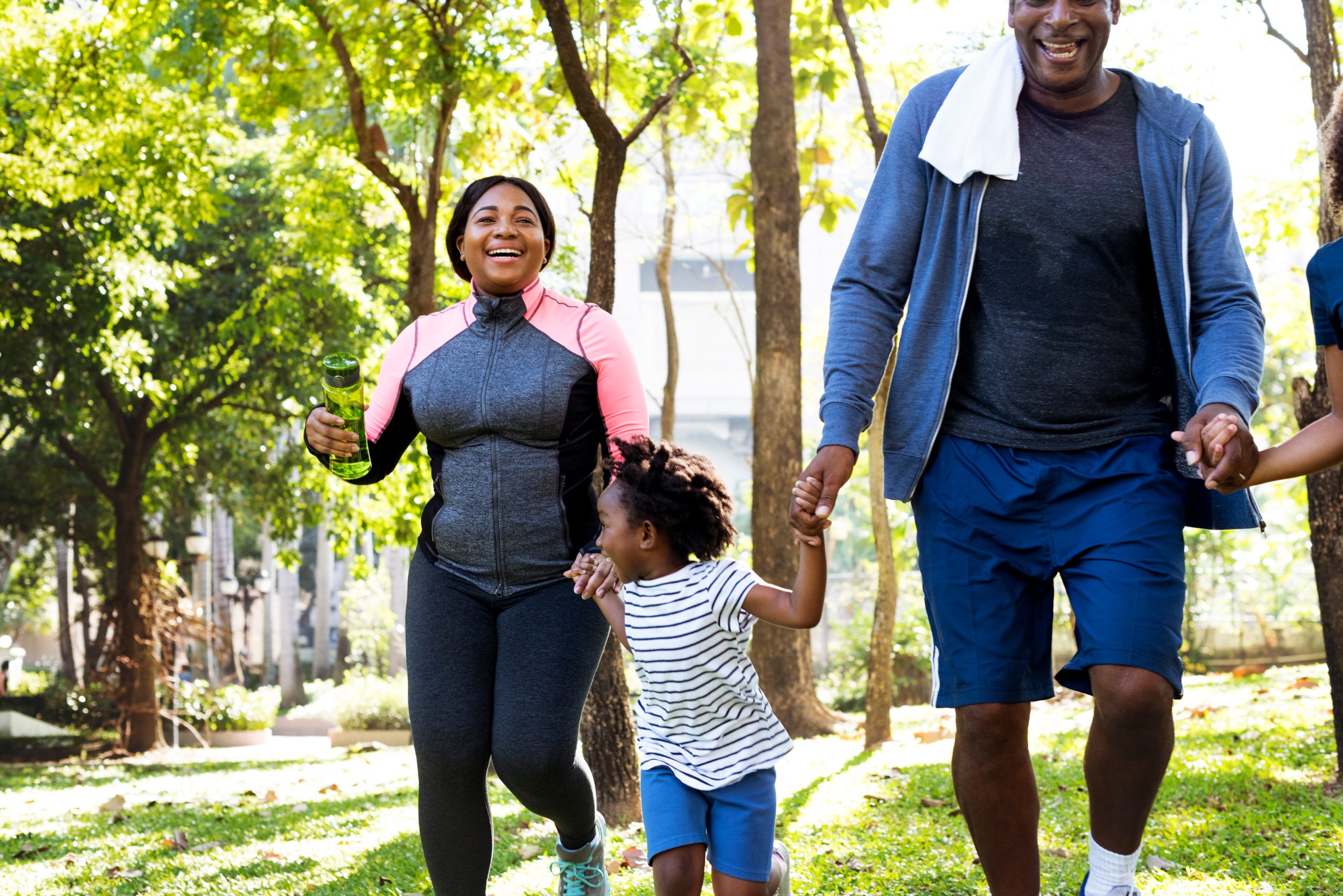 Family enjoying outdoor activity